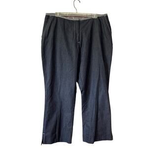Tommy Hilfiger Y2K Woman Pants Size 18 Trouser Denim Wide Leg Pants